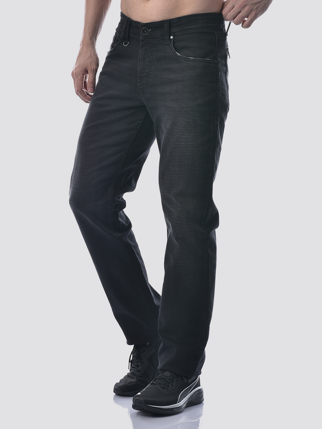 Numero Uno Men Solid Black Jeans